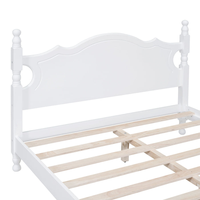 Platform Bed Frame With Slat Support