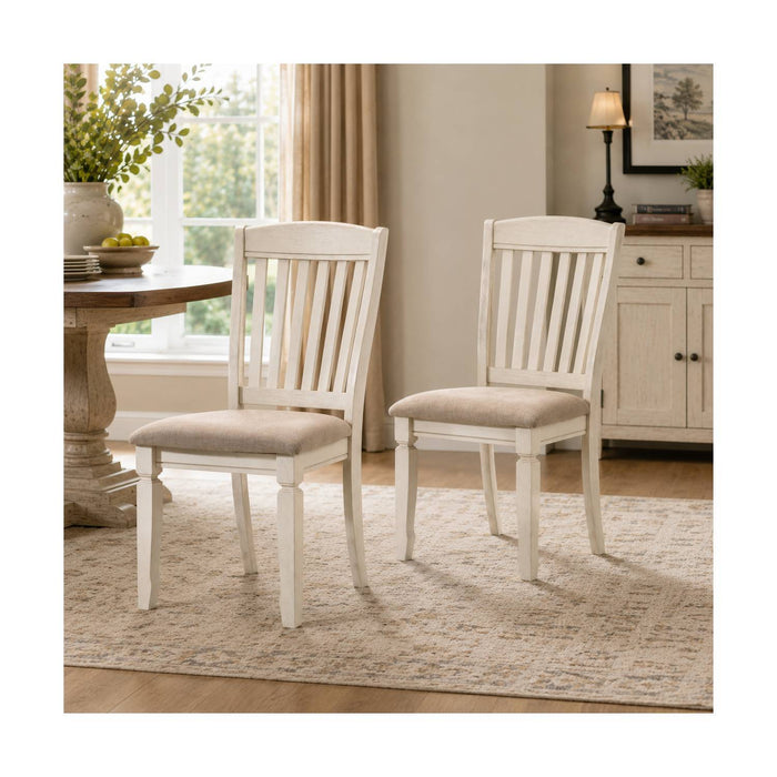 Fedele - Side Chair (Set of 2) - Cream / Tan