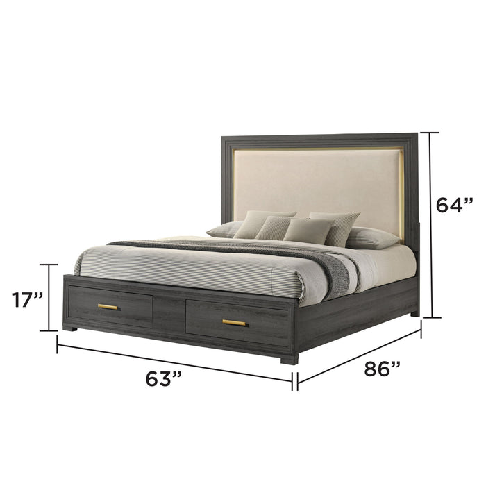 Colorado - Bedroom Set With Upholstered LED Headboard