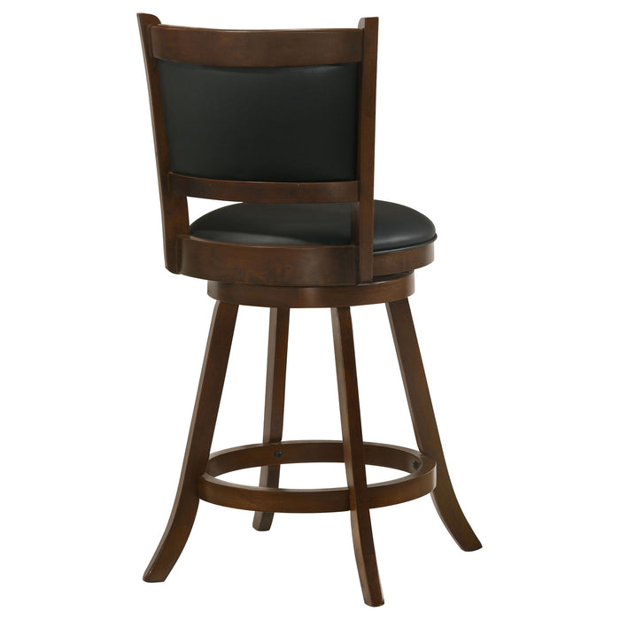 Swivel Stool With Swivel Base (Set of 2) - Black / Brown