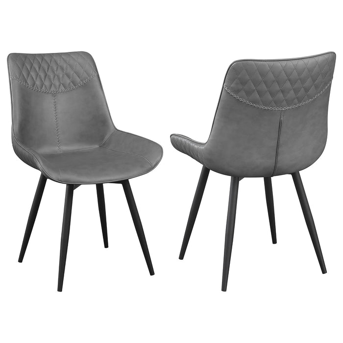 Tufted Swivel Side Chair (Set of 2) - Gray