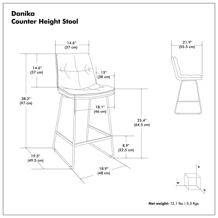 Danika - Counter Height Stool (Set of 2)