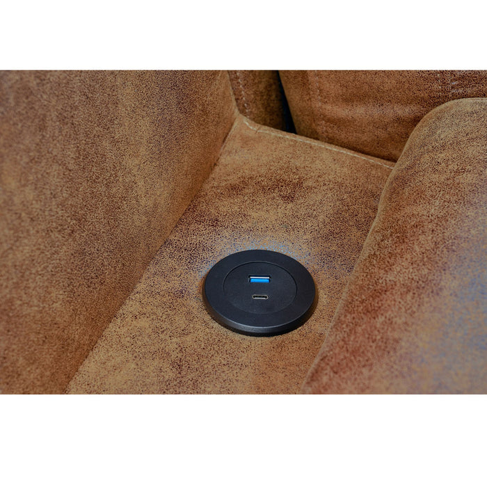 U - Shape Sectional Pull Out Bed With Console, Storage, And USB Charging