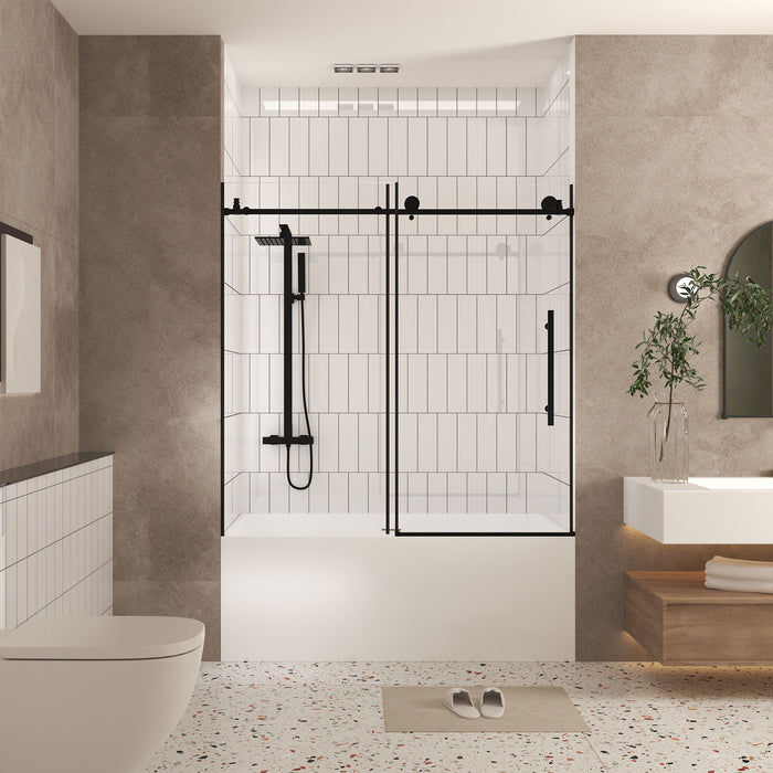 Frameless Shower Door With Handle