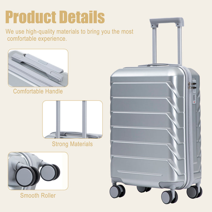 Hard Shell Travel Luggage With Scratch Resistant Surface