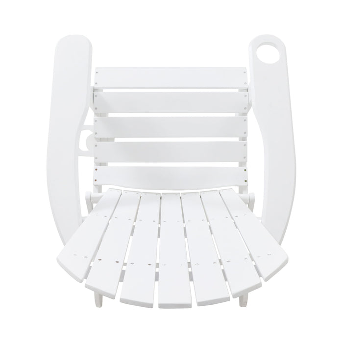 Zenithia - Outdoor Foldable Adirondack Chair With 2 Cup Holders