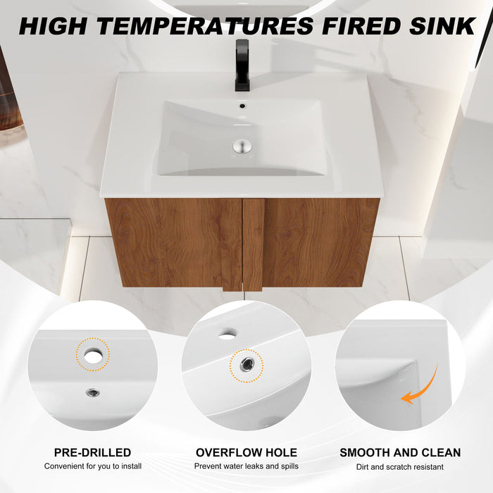 Floating Bathroom Vanity With Sink Combo