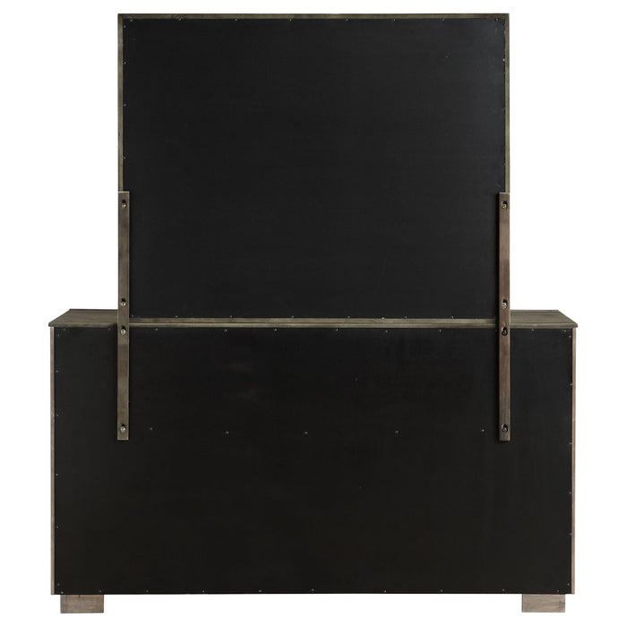 Prescott - 8 Drawer Dresser With Mirror - Brown