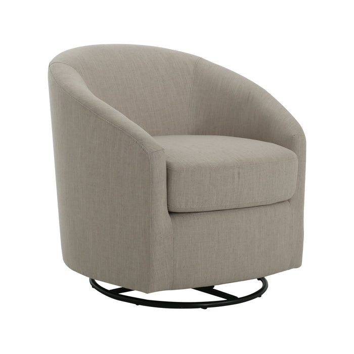 Contemporary Swivel Glider Chair With 360 Degree Rotation
