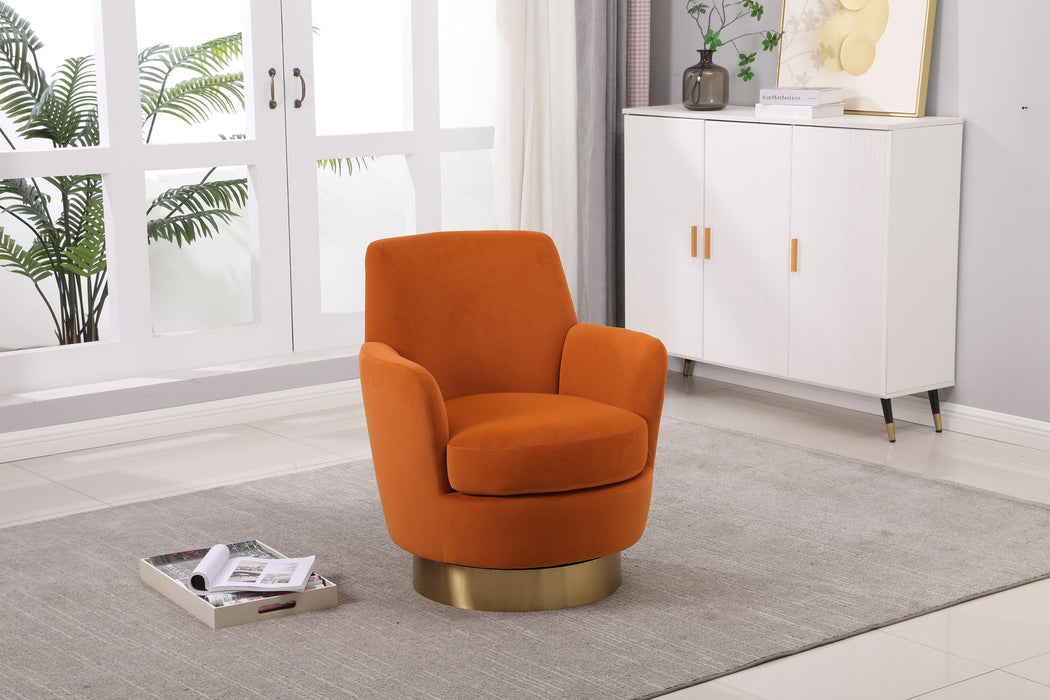 Teddy Swivel Barrel Chair, Swivel Accent Chairs Armchair For Living Room