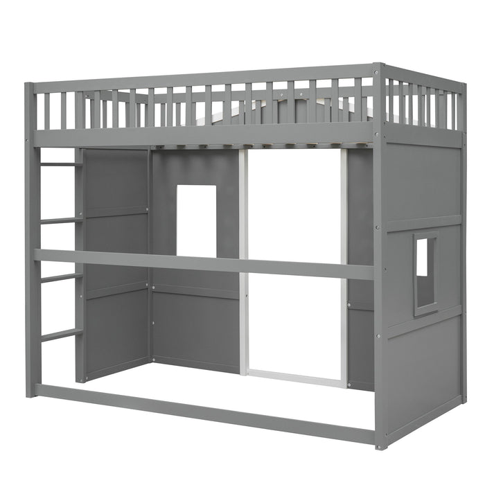 Elegant House Loft Bed With Ladder
