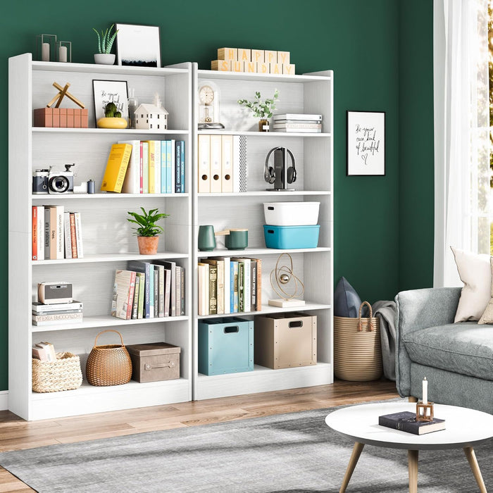 Library Bookshelf With Storage For Living Room