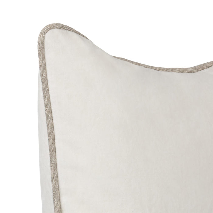 Heirloom Velvet - SLD Pillow - Ivory