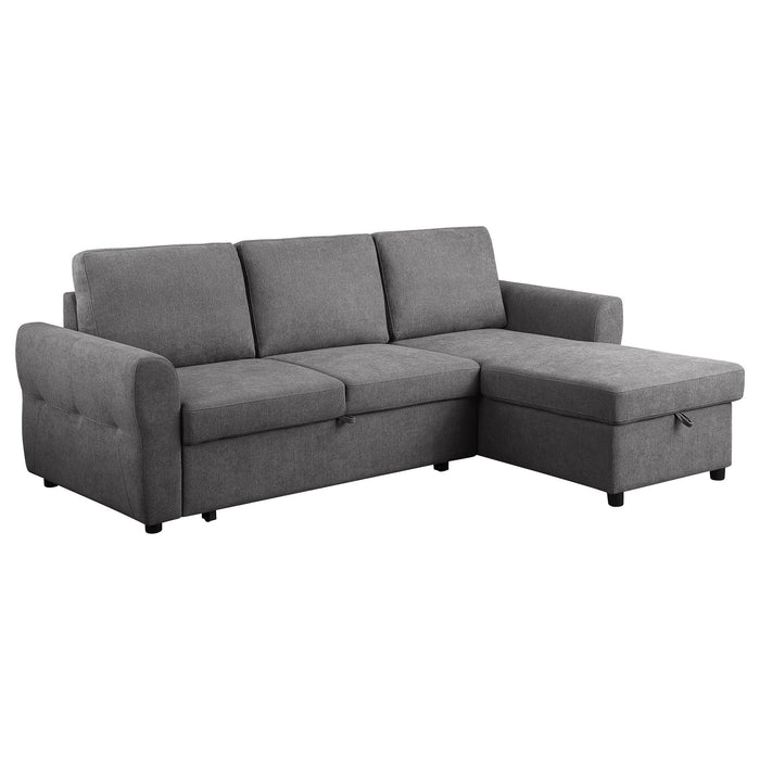 Kenna- Sleeper Sectional Sofa With Storage Ottoman