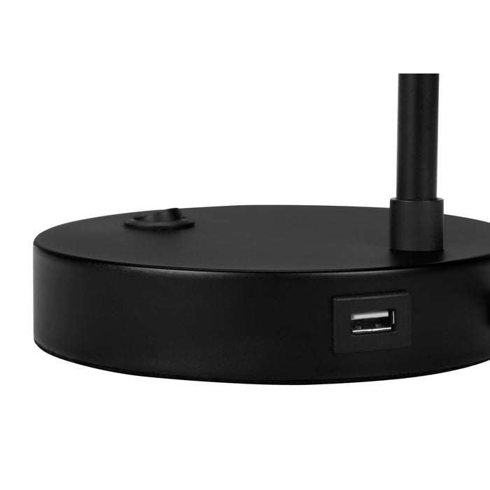 Lighting, Table Lamp, USB Port Included, Modern - Black / Cream