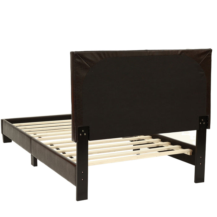 Upholstered Bed With Adjustable Headboard
