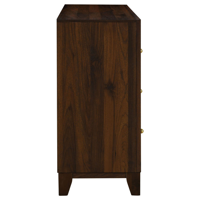 Anza - 6 Drawer Dresser Cabinet - Walnut