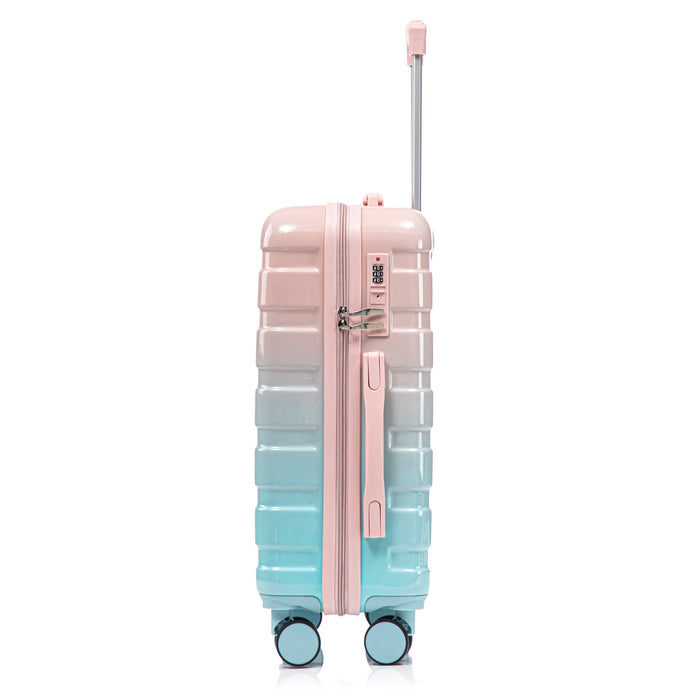 Luggage Set 14" / 20" With Combination Lock And Cosmetic Case