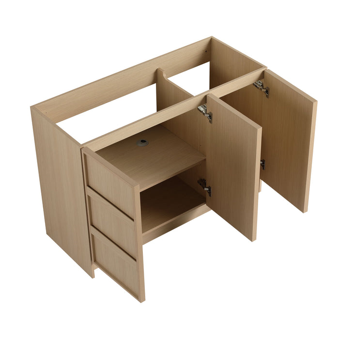 Freestanding Bathroom Vanity With Sink & 2 Soft Close Cabinet Doors