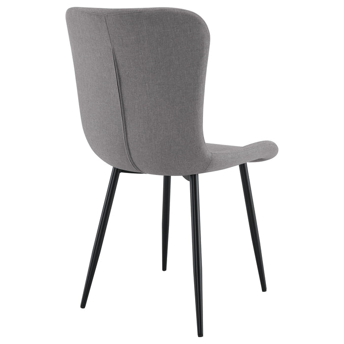 Grant - Upholstered Dining Side Chair (Set of 2) - Warm Gray