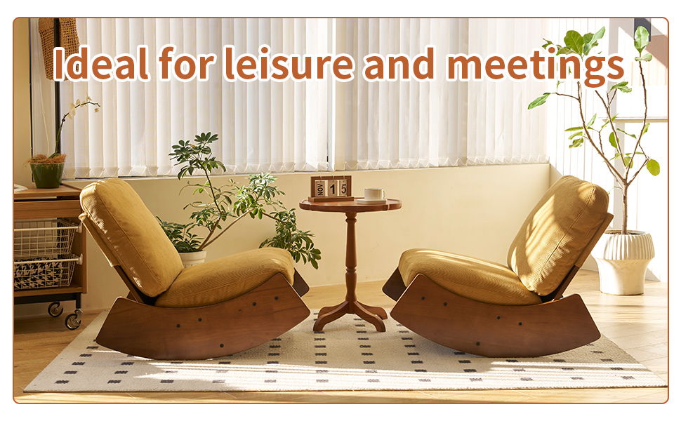 Comfortable High-Quality Upholstery Glider Rocking Chair