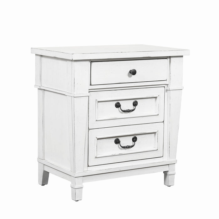 Stoney Creek - 3 Drawer Nightstand - White