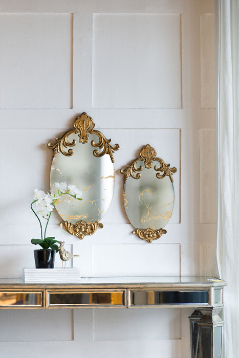 Decorative Oval Wall Mirror, Accent Mirror For Living Room, Entryway, Bedroom