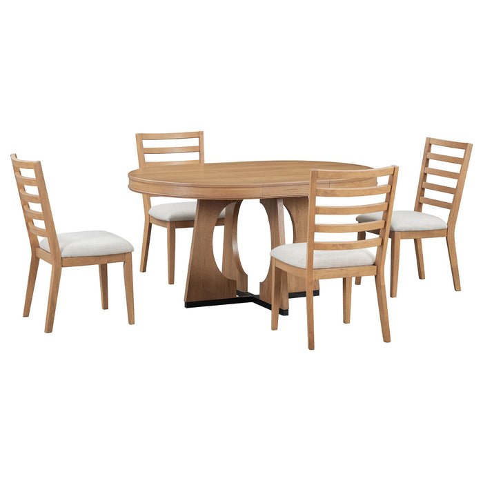 Round Dining Table Set For 4 With Chairs