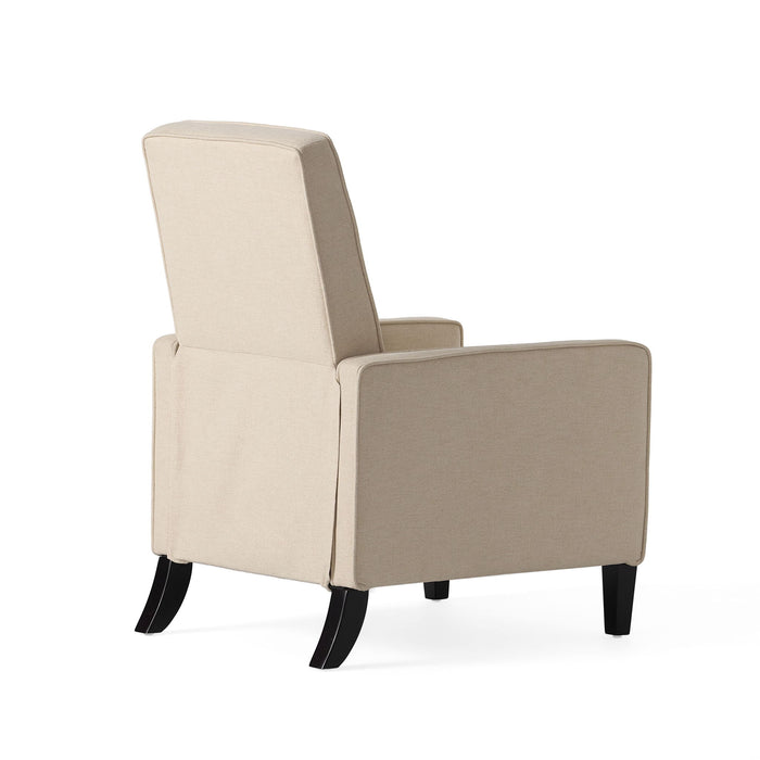 Minimalist Design Fabric Push Back Chair
