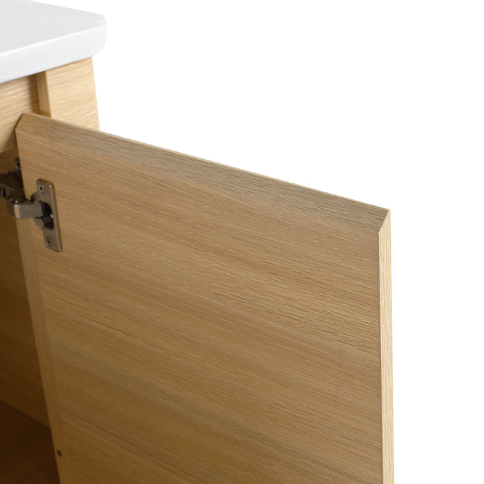 Freestanding Bathroom Vanity With Sink & 2 Soft Close Doors