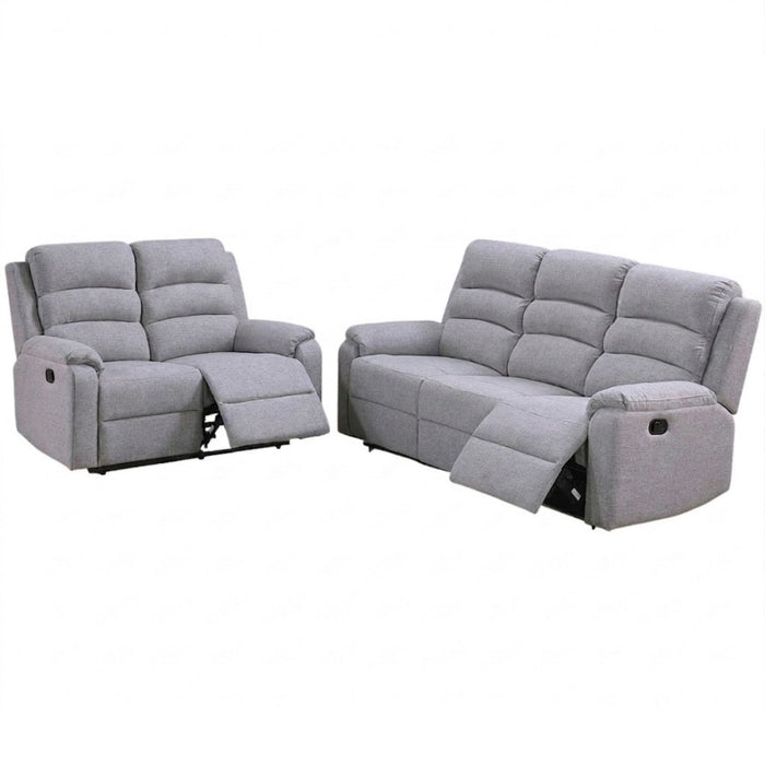 Modern Living Room Set With Manual Recliner