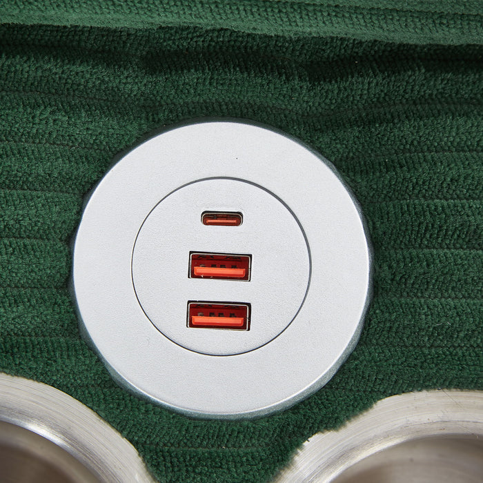 Modern U-Shaped Sectional Sofa With Storage Ottomans