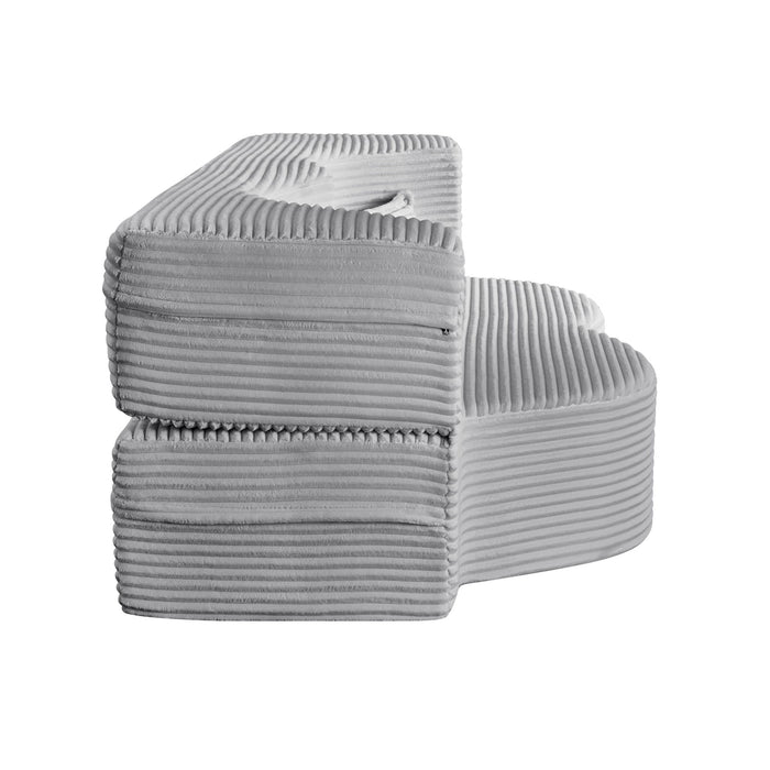 Floor Convertible Sleeper Sofa Bed With 2 Pillows