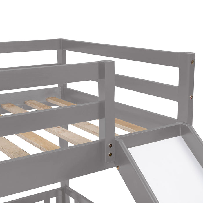 Functional Bunk Bed & Convertible Ladder And Slide