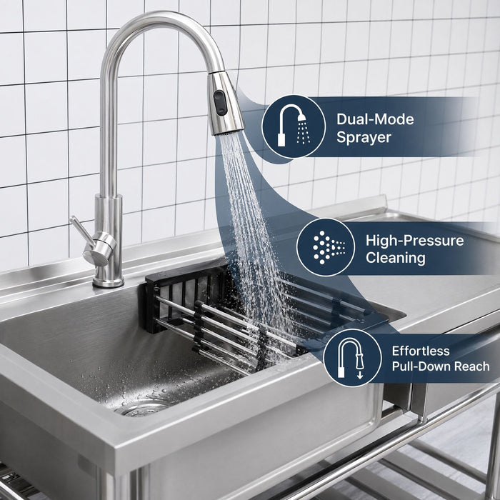 Freestanding Utility Sink With Accents