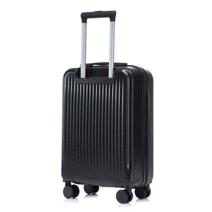 Luggage Set With Cosmetic Case, Combination Lock, Front Opening Design