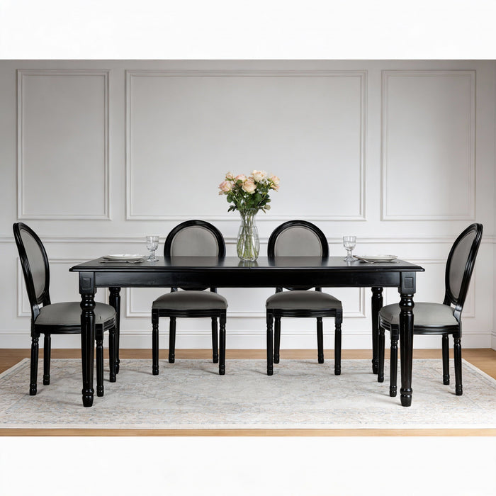 Upholstered & Round Back Dining Chairs (Set of 2)