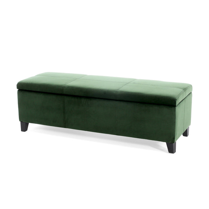 Glouster - Storage Ottoman - Retro Green