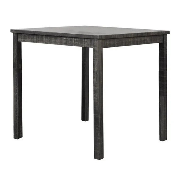 Transitional Counter Dining Set With 4 Tufted Stools