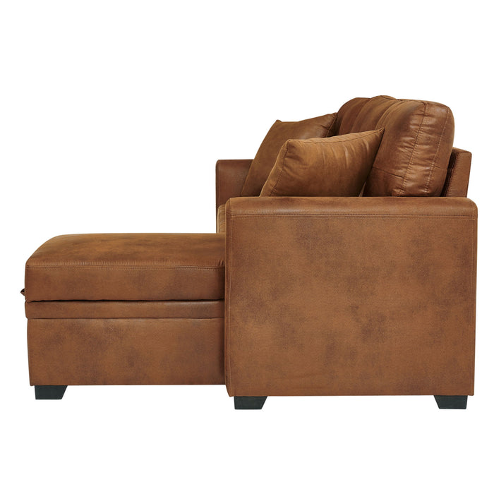 Sectional Sofa With Pull Out Bed, Reversible Chaise