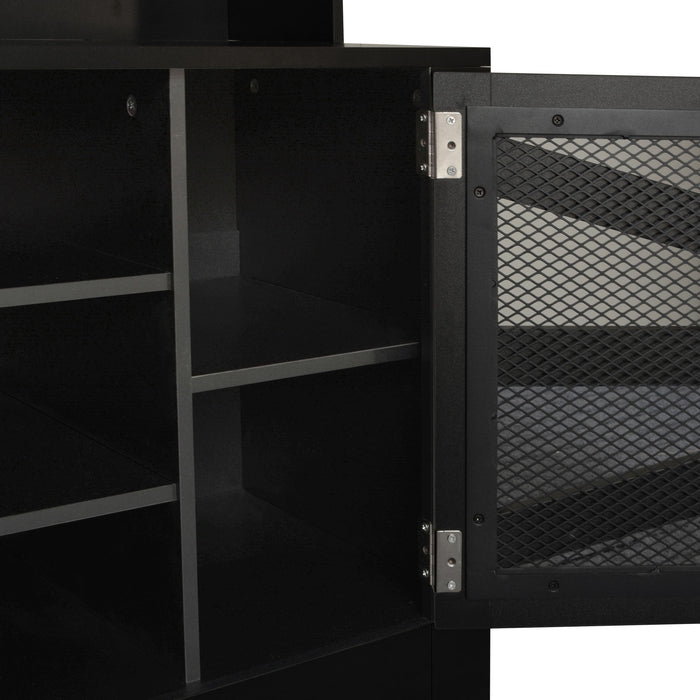 Entryway Bench With Coat Rack, 3 In 1 Design And Adjustable Shelves