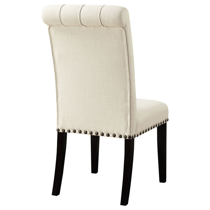 Button Tufted Side Chairs (Set of 2) - Beige