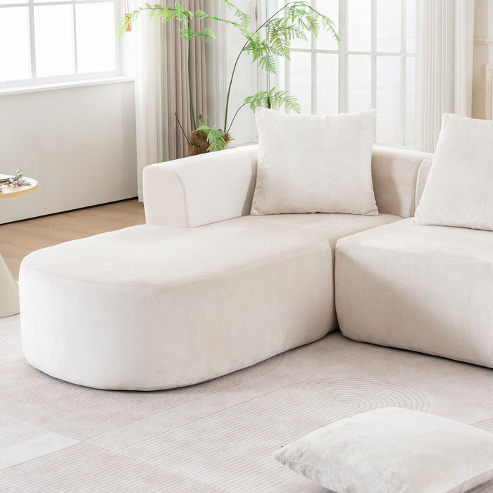 Modular Sectional Sofa With L Shape Chaise With Deep Seat