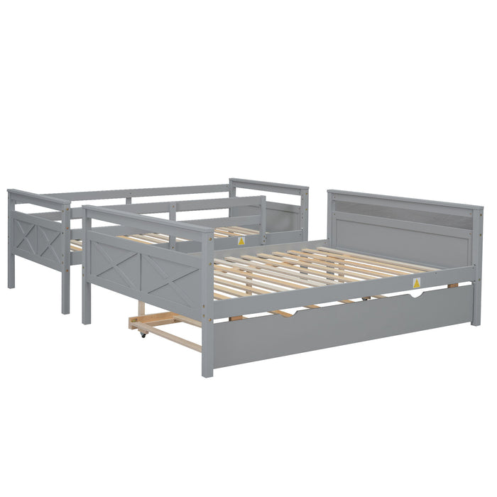 Bunk Bed With Ladder And Safety Guardrail