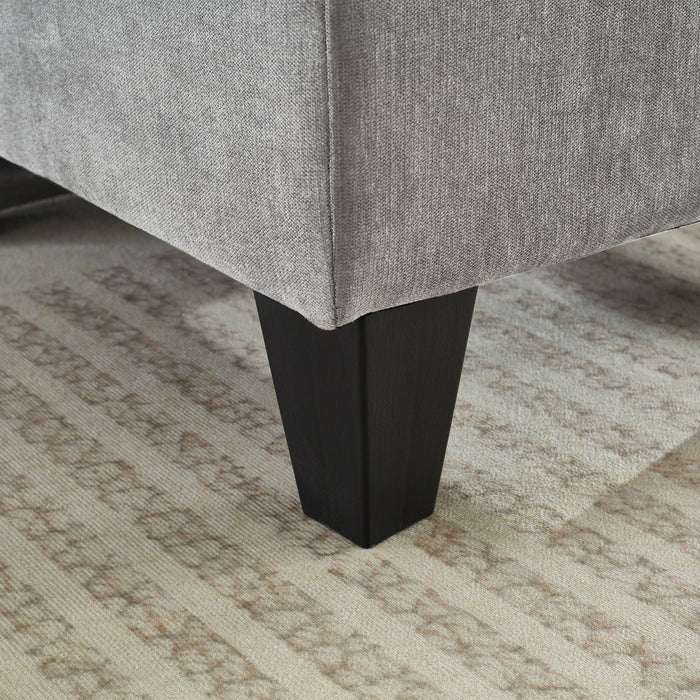 Modular Sectional Sofa With Movable Ottomans, USB Ports & Side Tables