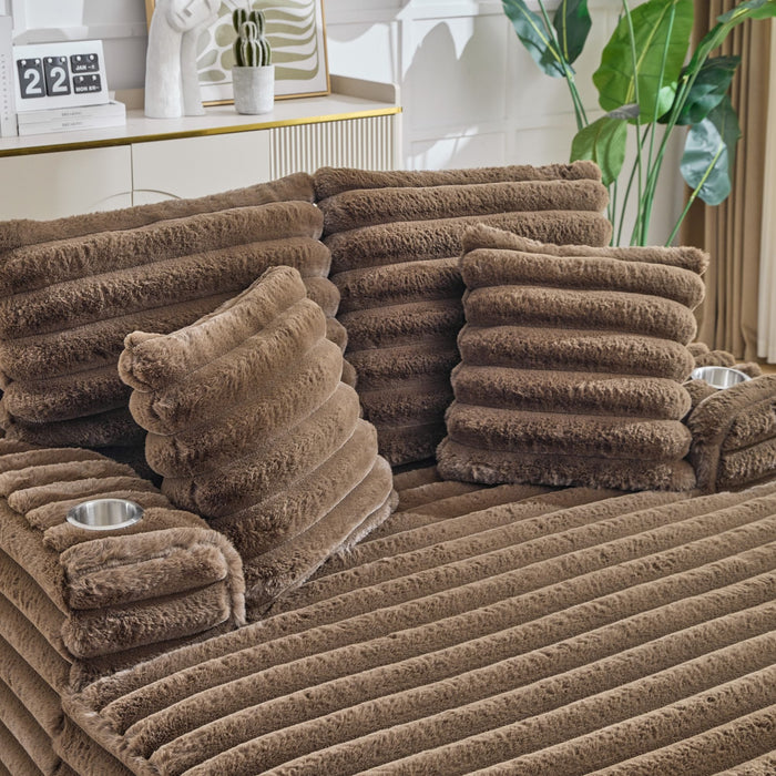 Oversized Chaise Lounge Chair Indoor With Pillows For Living Room