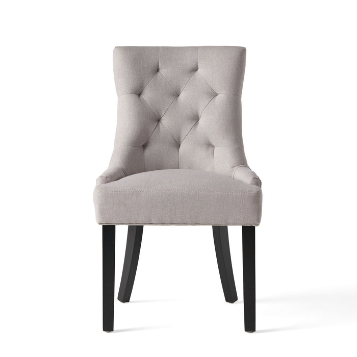 Contemporary Cheney Dining Chair Set With Tufted Design