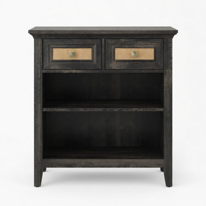 Storage Cabinet With 2 Drawers And 2 Shelves - Coffee