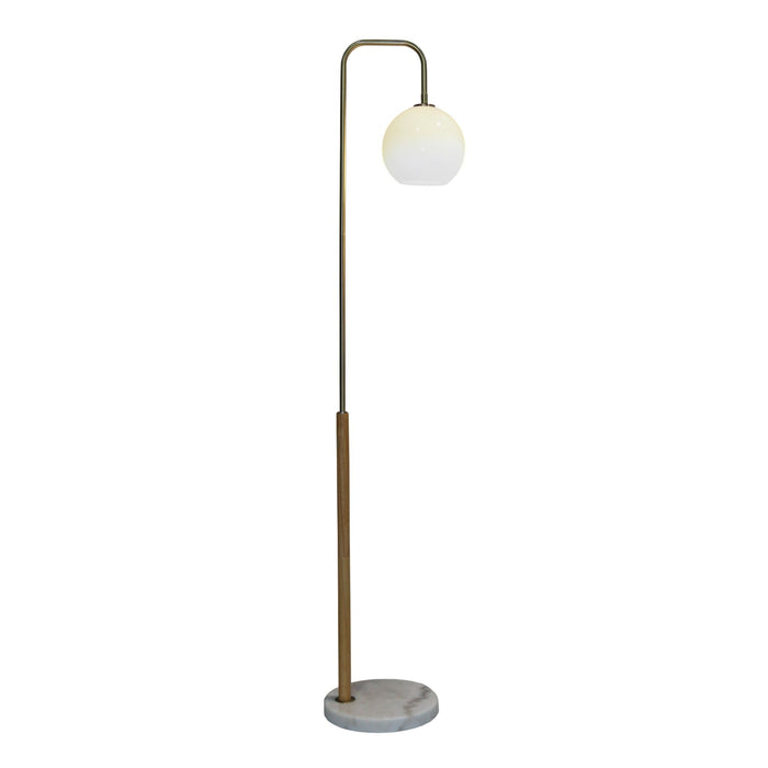 Tall Corner Floor Lamp For Living Room - White
