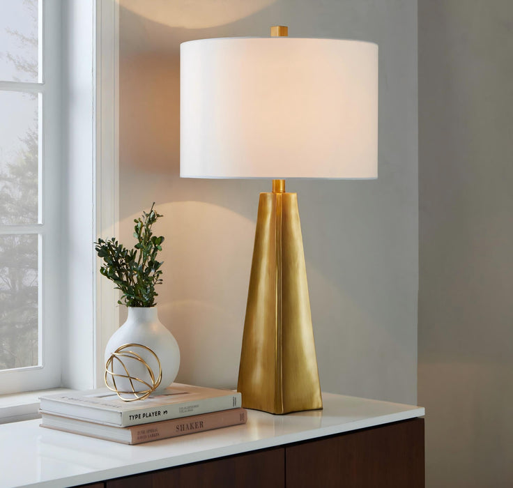 Pompeii - Contemporary Table Lamp - Gold / White